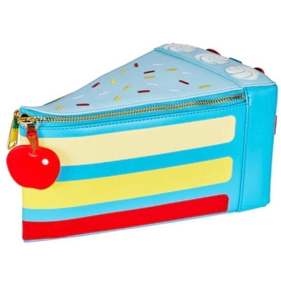 Snow White Cake Bundle!! Crossbody Bag, Card Wallet & Key Chain NEW Loungefly - Picture 4 of 11